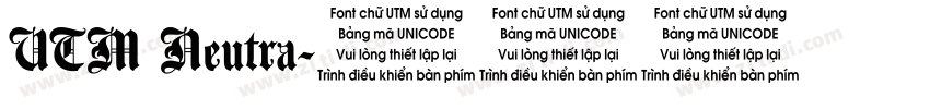 UTM Neutra字体转换